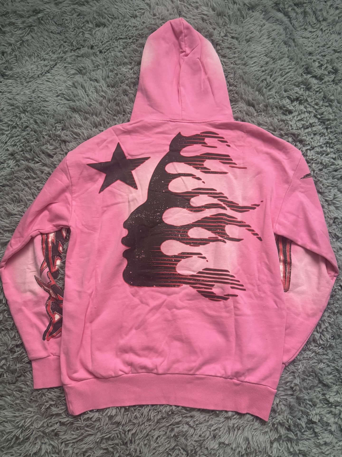 Hellstar Brainwashed Without Brain Hoodie “Pink