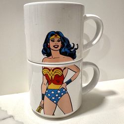 Wonder Woman Mug Set DC Comics Coffee Cups ICUP 2020 Superhero Pair