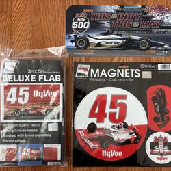 Indy 500, Indycar Large Flag, Magnets, License Plate