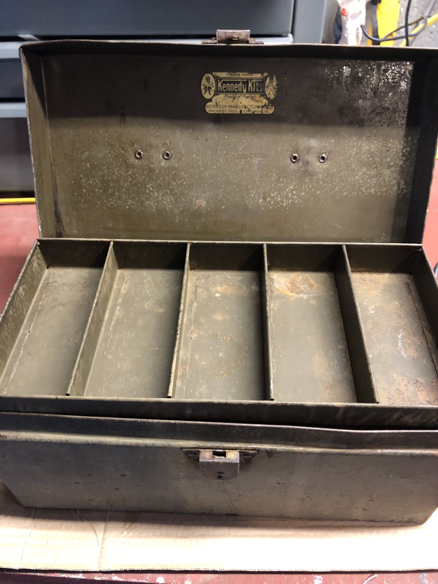 Rare Kennedy kits tackle box!