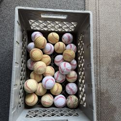 30- Baden White Dimpled Baseballs with Red Seams