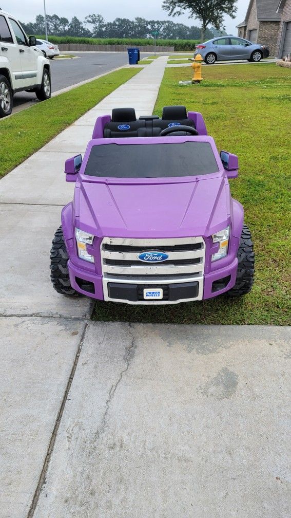 Purple Kids Ford Truck 