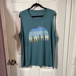 Women’s Size 3X Tunic Length sleeveless top.   Preowned Smoke free home 