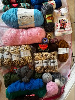 Yarns in different colors.all $50