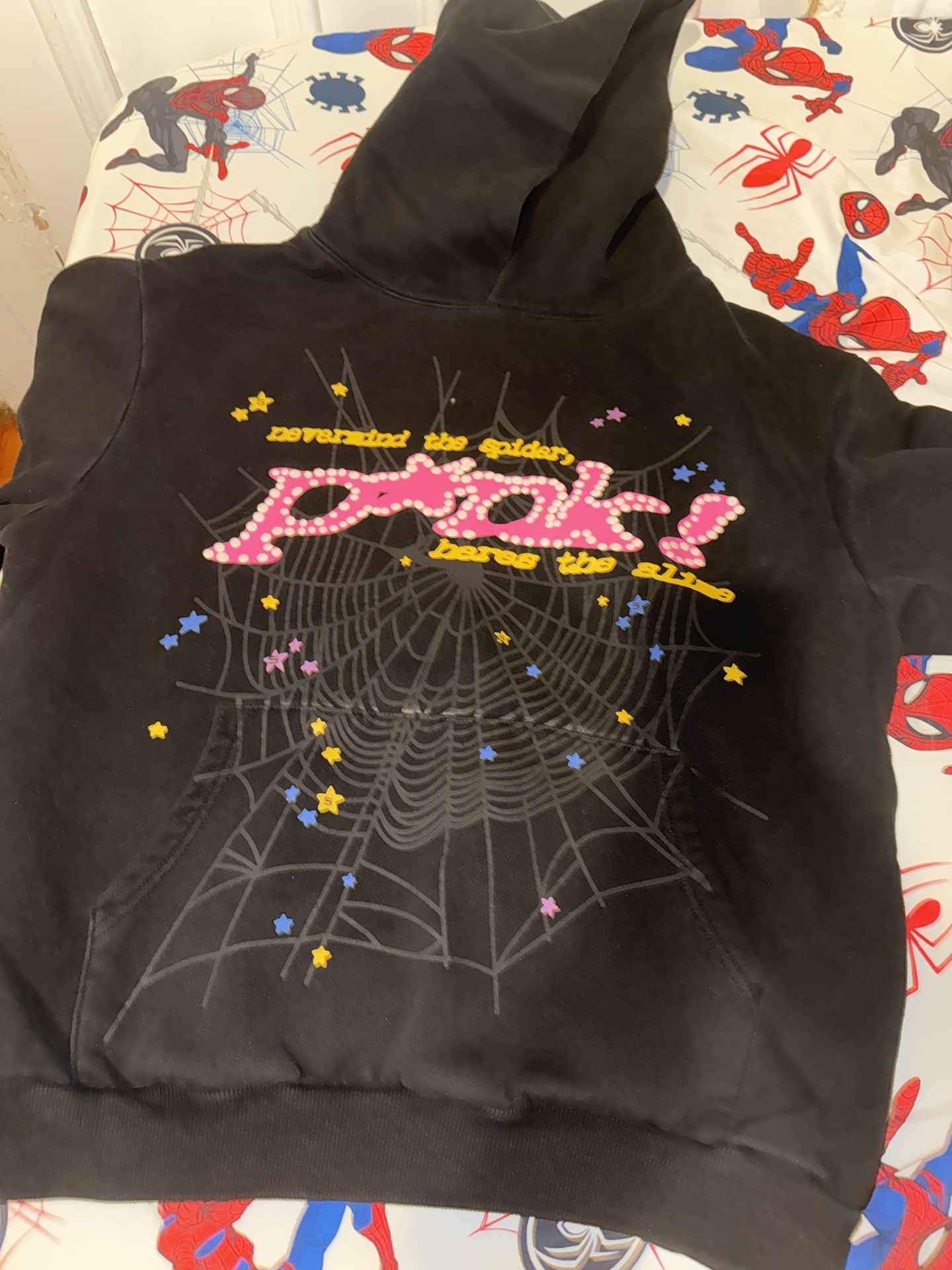 Black Spider Hoodie Small