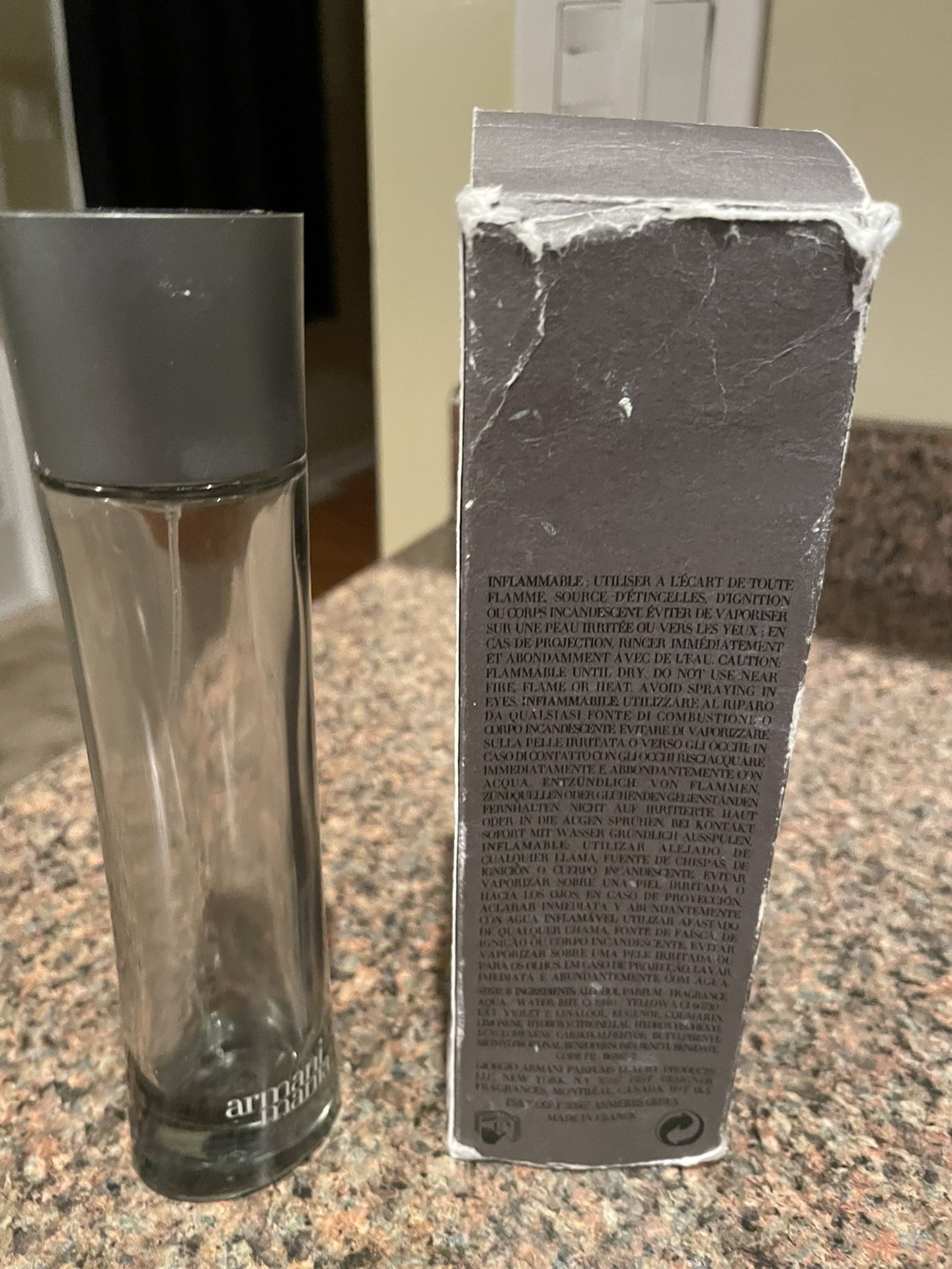 Armani Mania 3.4 Oz Bottle Empty With Box! for Sale in Lombard, IL