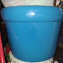 Large Glazed Flower Pot
