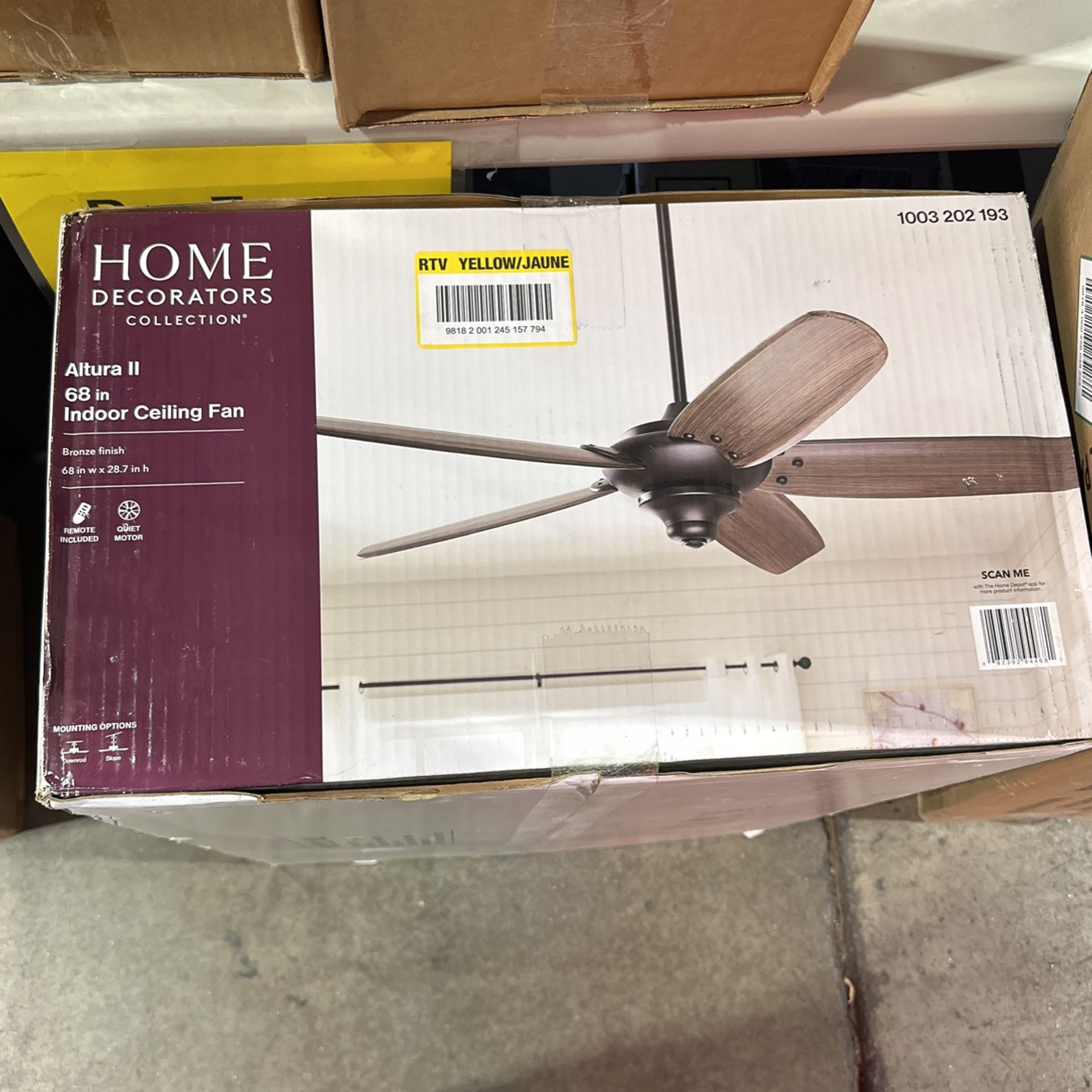 Home Decorators Altura 68 Inch Fan