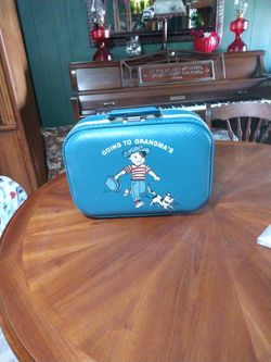 Child's Going To Grandma's Suitcase And To Q