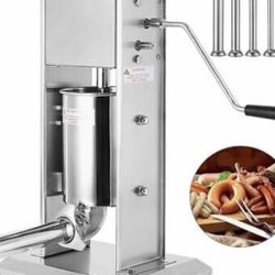 7L Vertical Sausage Stuffer Meat Maker Filler Stainless Steel Commercial