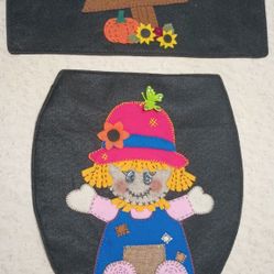 New Scarecrow Toilet Seat And Tank Covers Elongated 2pcs 