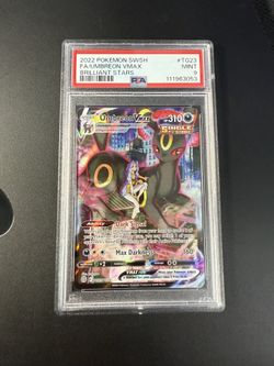 Pokémon TCG Umbreon VMAX TG23 Brilliant Stars Trainer Gallery PSA9 new cert
