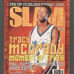 Tracy McGrady Slam NBA Hoop Purple Explosion Holo