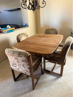 Table and 4 chairs