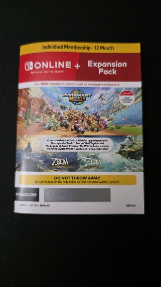 Nintendo switch 2 online + Expansion pack - 12 month individual membership