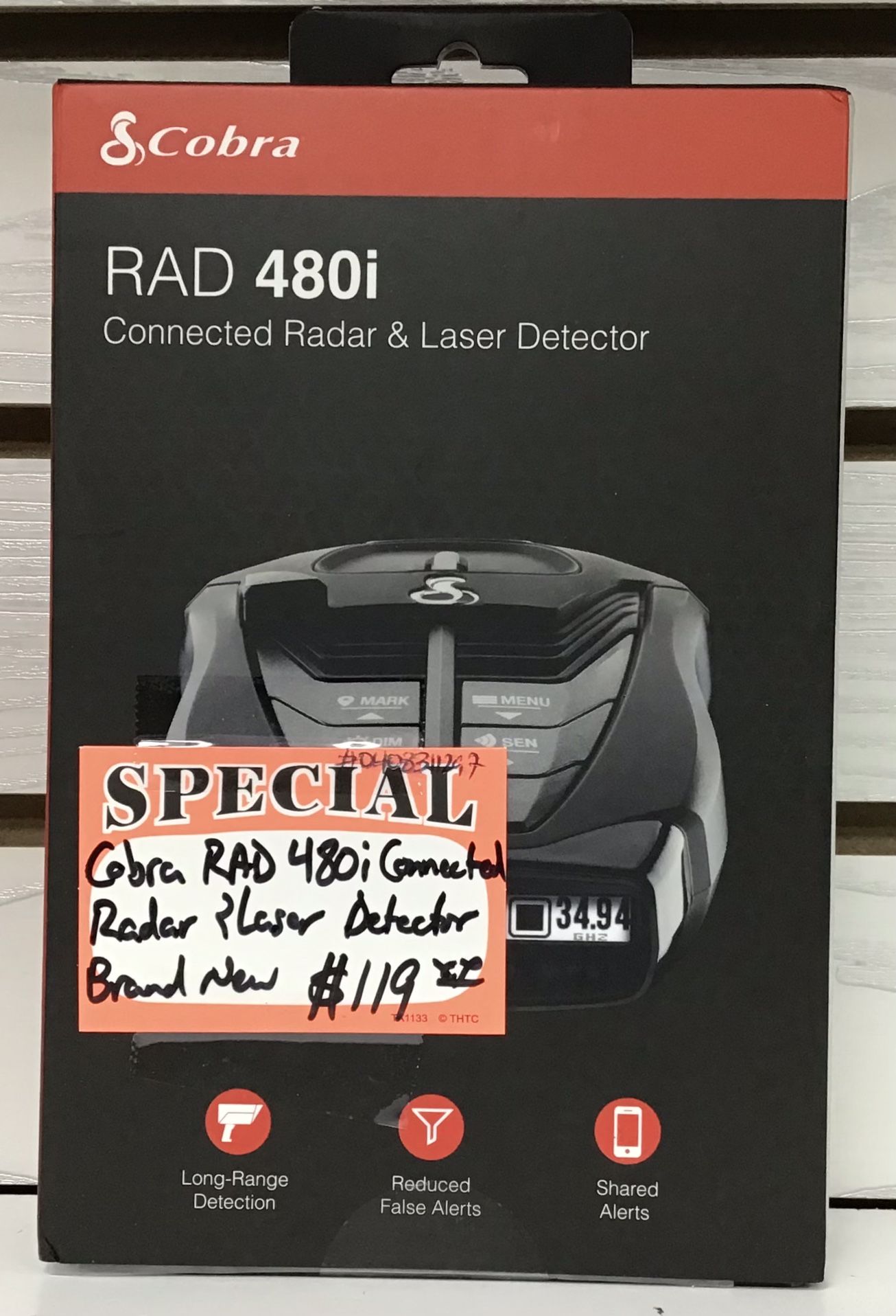 Cobra RAD 480i Connected Radar & Laser Detector Brand New