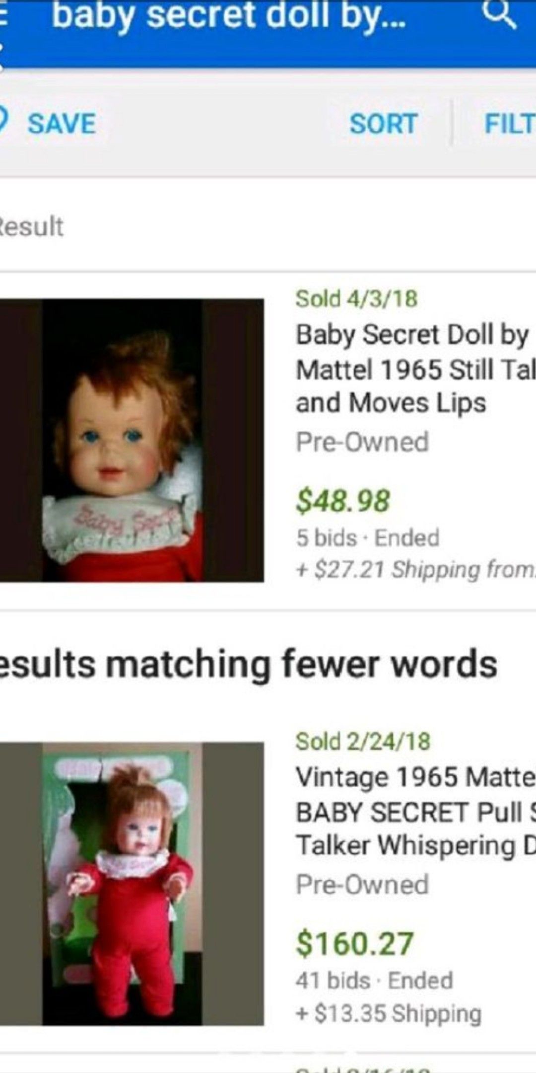 Baby secret doll sales