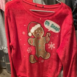 Oh Snap Gingerbread Cozy Holiday Sweatshirt Christmas 