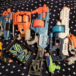 Nerf Guns W/bullets