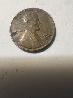 1960-D Lincoln Penny with Error: “L” for Liberty on the Rim