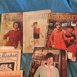 Vintage  Work basket Home & Arts Magazines