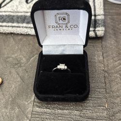 3 Diamond Engagement Ring - Size 6.5 