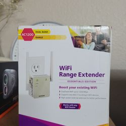 AC1200 Wifi Range Extender(EX6120) Dual-Band Wifi Range Extender, Essentials Edition, 1.2Gbps, Wall Plug, External Antenna