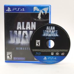 Alan Wake Remastered (Sony PlayStation 4 PS4, 2021)