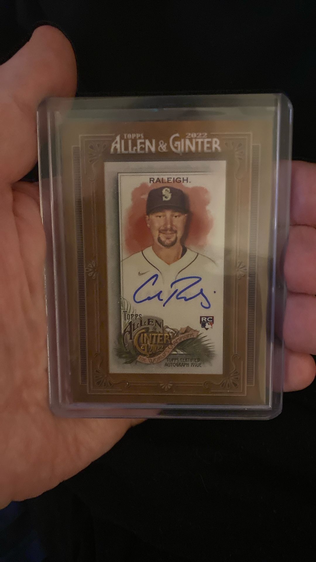 2022 Topps Allen & Ginter Framed Mini Auto Cal Raleigh #MA-CR Rookie Auto RC