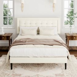 Brand new queen size bed frame with a brand new memory foam mattress included - same day delivery available - Hablo espanol