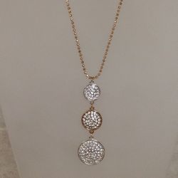 36" Beaded Chain Swarovski Crystal Necklace