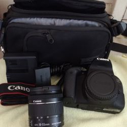 Canon EOS T7i 800D DSLR digital SLR camera like new 24 Megapixels And Professional Electret Condenser Microphone DSLR camera full frame