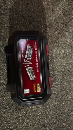 50-Piece mechanics tool set 1/4 in drive