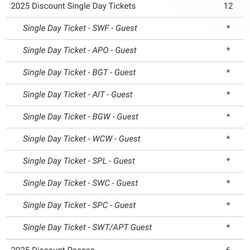 Busch Gardens single day ticket 