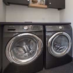 Samsung Front Load Washer + Dryer Set (Black)