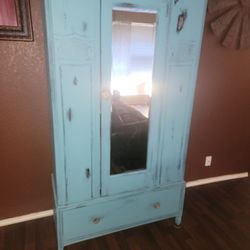 Antique Wardrobe Cabinet 
