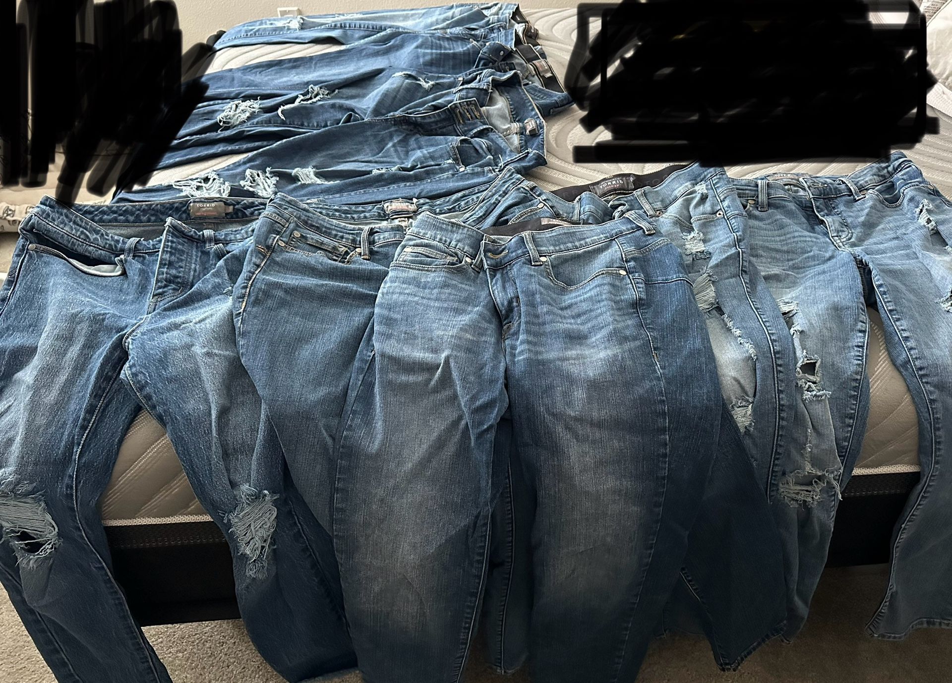 Torrid Jeans 8 Pairs $60 For All. 