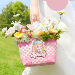 POP LAND Spring Flower Series Molly Woven Bag- Pop Land Beijing Limited Edition