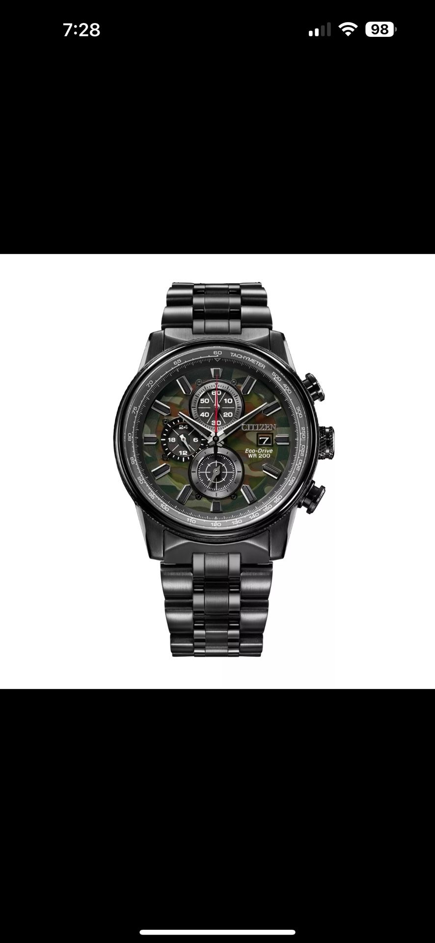 Citizen Nighthawk Chronograph Watch (Retail $575)