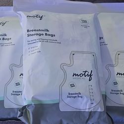 3 New Motif Breastmilk Storage Bags 