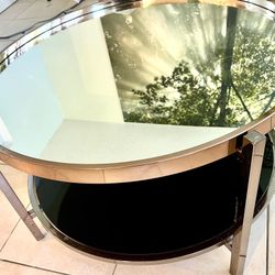 Meyers  Gold Mirror Round Coffee Table