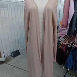 Long Sleeve Cardigan Beige