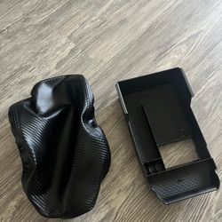 Carbon Armrest Cover Storage Organizer For Mazda 