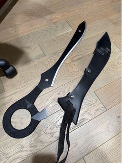 Dark Life Fibers Anime Half Rending 32” Scissor Sword from the anime series Kill la Kill.  Renaissance Ren Faire