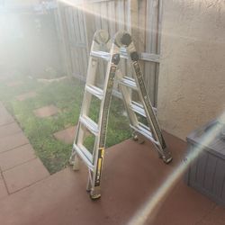 Gorilla Ladders 17 ft. MPX Aluminum Telescoping Multi-Position Ladder with 375 lb. Load Capacity