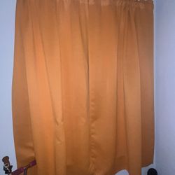 6 Orange Deconovo Black Out Curtains