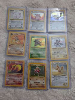 Pokemon cards base set! Near mint condition.
