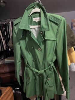 Green Trench Calvin Klein Xl