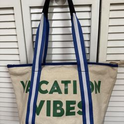 Old Navy “Vacation Vibes” Canvas Tote