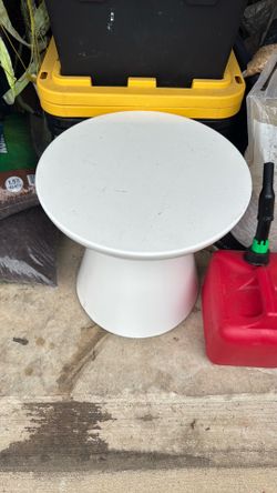 Metal side table